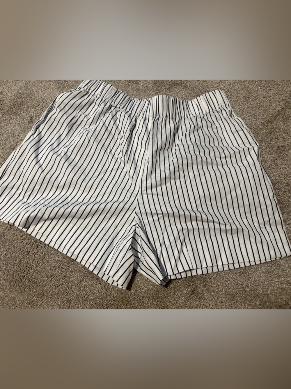 Sold Out NYC Everything Short in White with black stripes!
